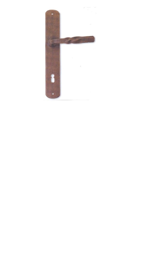 Maniglia per porta con placca