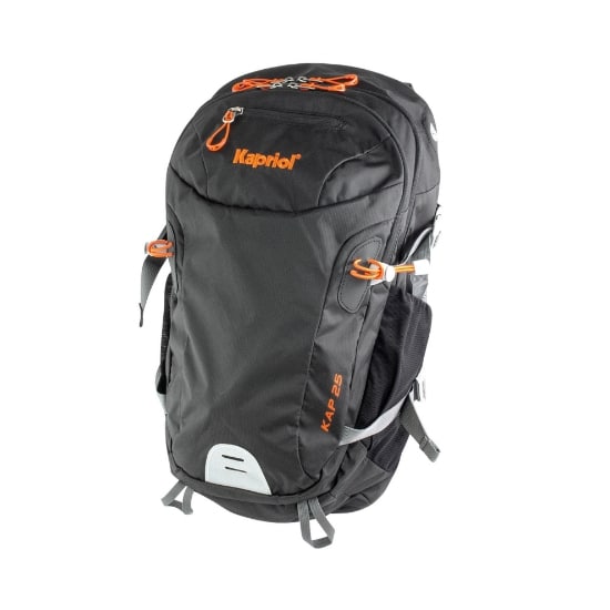ZAINO KAPRIOL NERO/ARANCIONE 25L