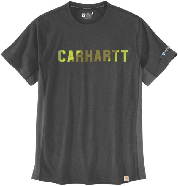 T SHIRT CARHARTT UOMO LOGO VERDE