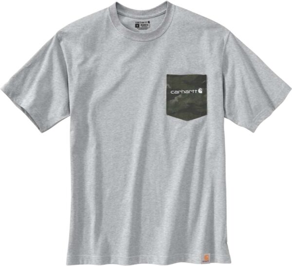 T SHIRT CARHARTT UOMO TASCHINO VERDE