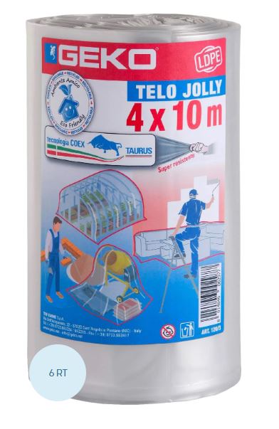 BOBINA EDILIZIA LDPE 4X10M TRASPARENTE