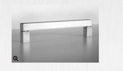 Maniglia inox satinato lunga 206mm interasse 190mm